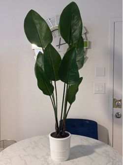 Large decorative faux plant