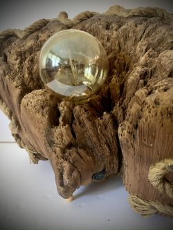 Driftwood Table Lamp Art