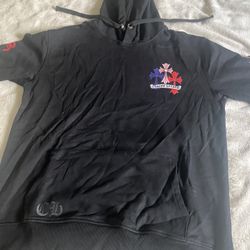 Black Chrome Hearts Pullover Hoodie 