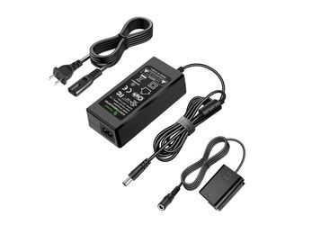 Gonine NP-FW50 Dummy Battery for Sony ZV-E10, AC-PW20 Continuous Power Supply AC Adapter Kit, for Sony Alpha ZVE10 A6000 A6100 A6300 A6400 A6500 A7 A7