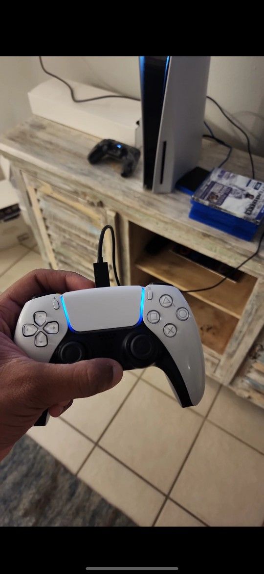 Ps5 With Pro Controller And All Power And Hdmi Cables Included