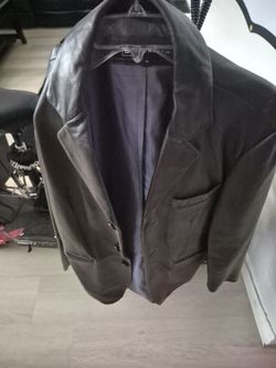 Leather coat