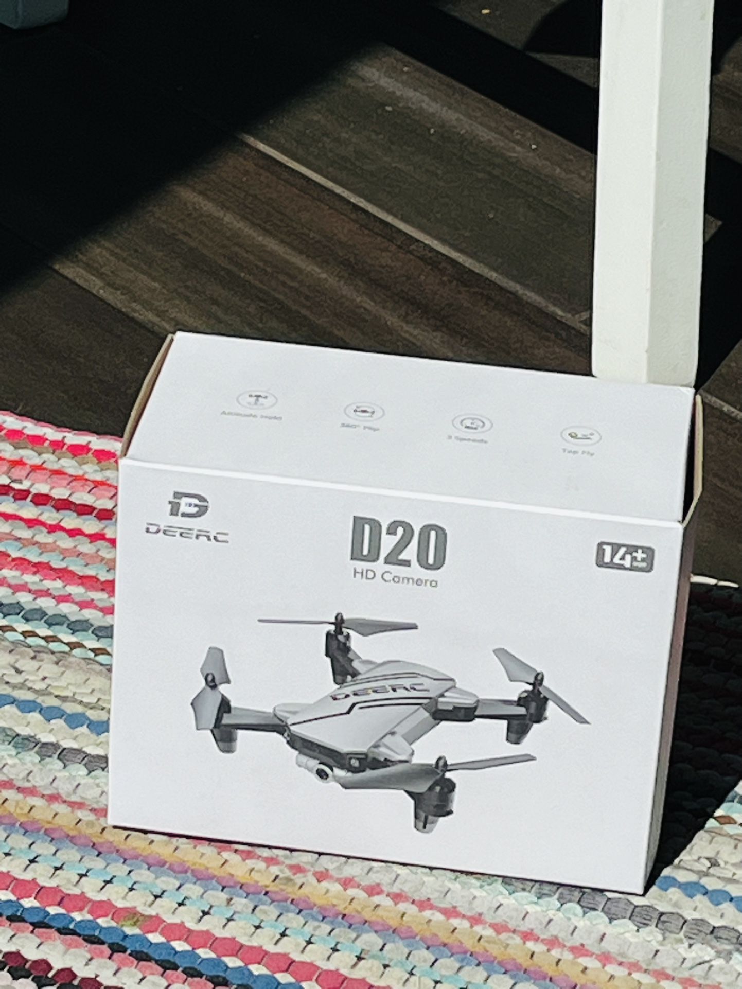Brand New DEERC D20 Mini Drone for Kids with 720P HD FPV Camera Remote Control Toys Gifts for Boys Girls with Altitude Hold, Headless Mode, One Key St