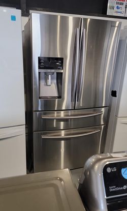 GE Side By Side Stainless Steel Fridge
