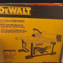 DEWALT TABLE SAW 8-1/4