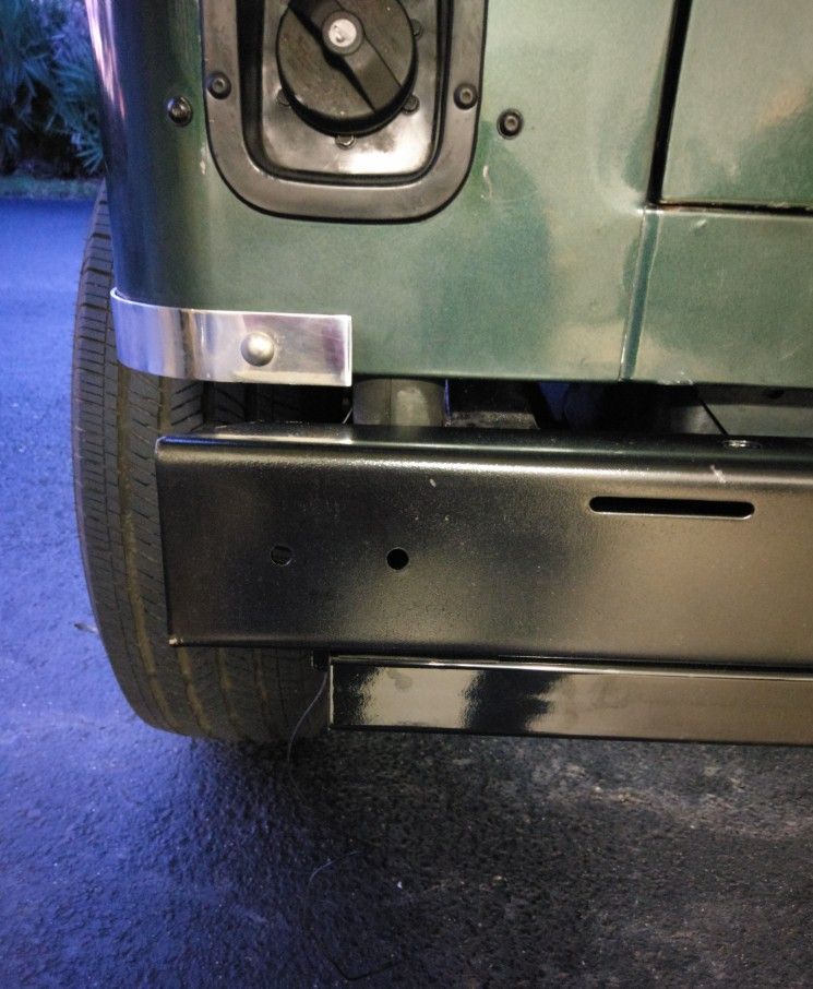 Jeep CJ, Wrangler YJ, TJ 1955 - 2006 Kentrol Stainless Steel Rear Body Corner Guards (pair), Like New!