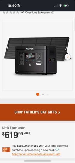 Oupes 1500 watt min generator on the go