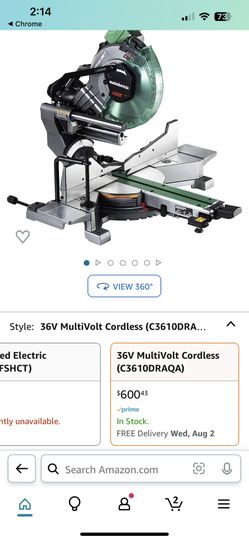 Metabo HPT C3610DRAQ4M 36V 