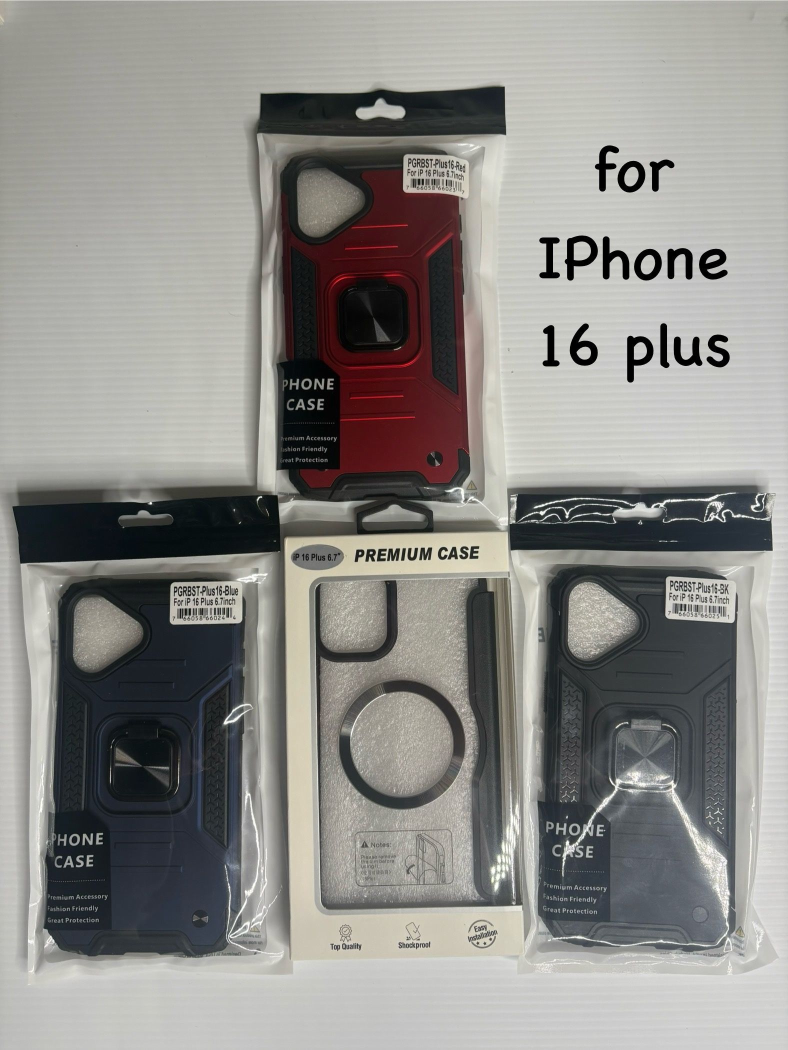 NEW Rugged iPhone 16 Plus Cases - Multiple Colors - $8 Each