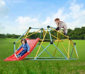 8 ft. Geometric Climbing Dome with slide
