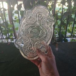 vintage Indiana Glass "Killarney" divided relish dish 