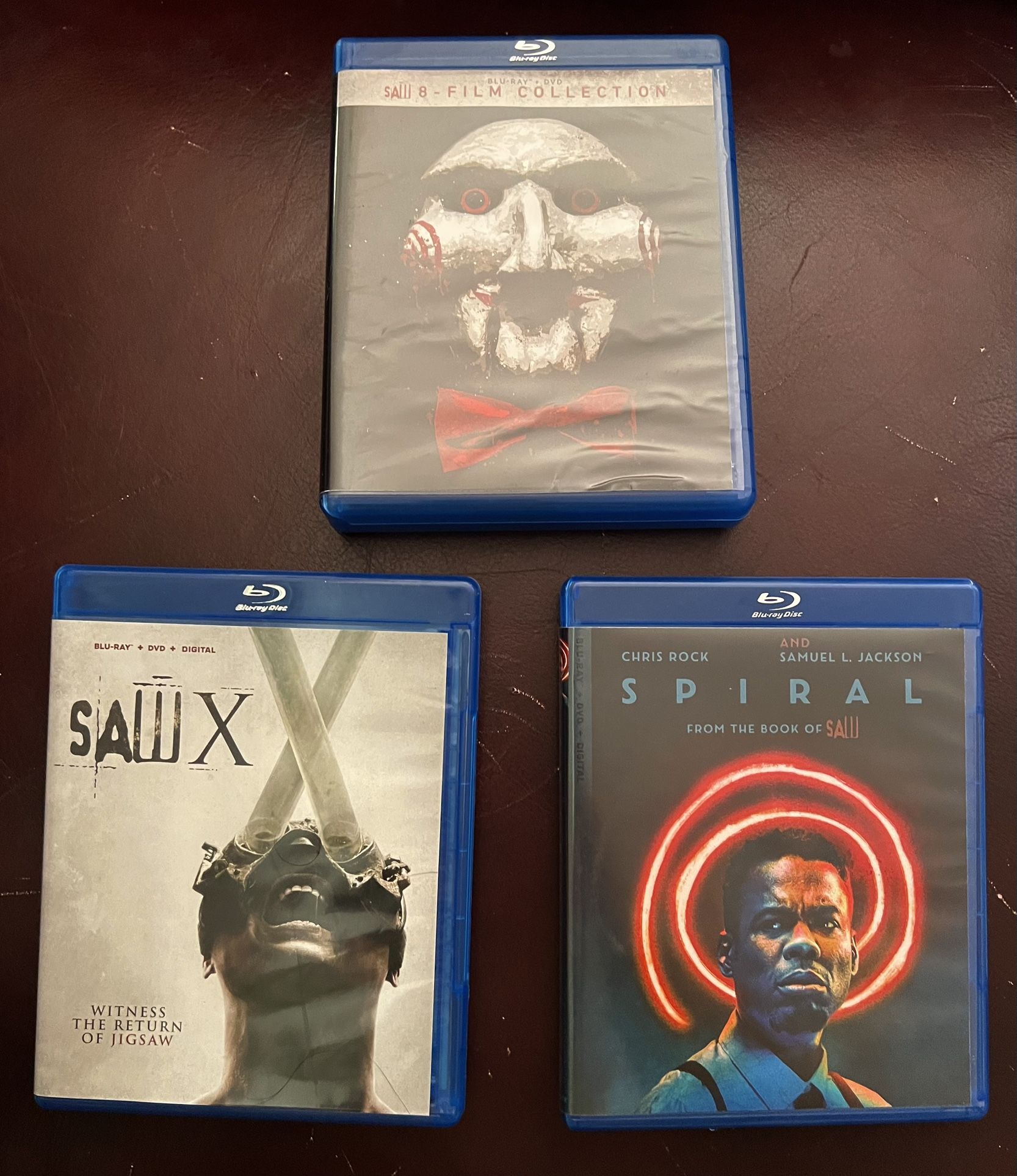 Saw 1-8 Box set w/ Spiral and X. 