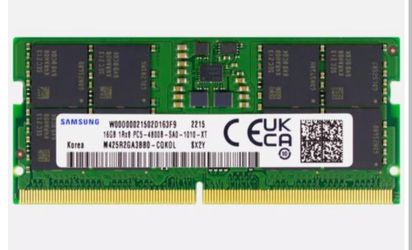 Samsung 16GB PC5-38400 DDR5 4800 MHz SODIMM Laptop Memory RAM (M425R2GA3BB0-CQK)