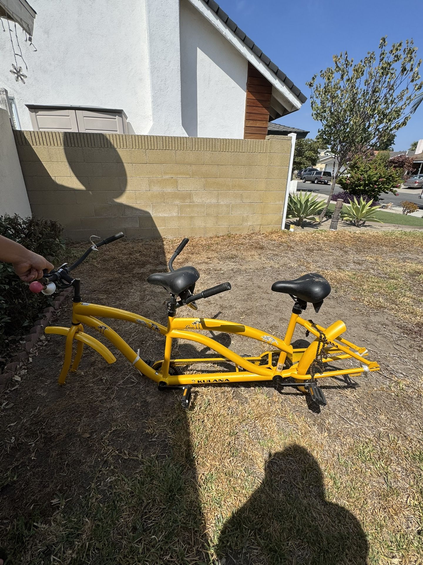 Kulana Lua Tandem Adult Beach Cruiser Bike Yellow