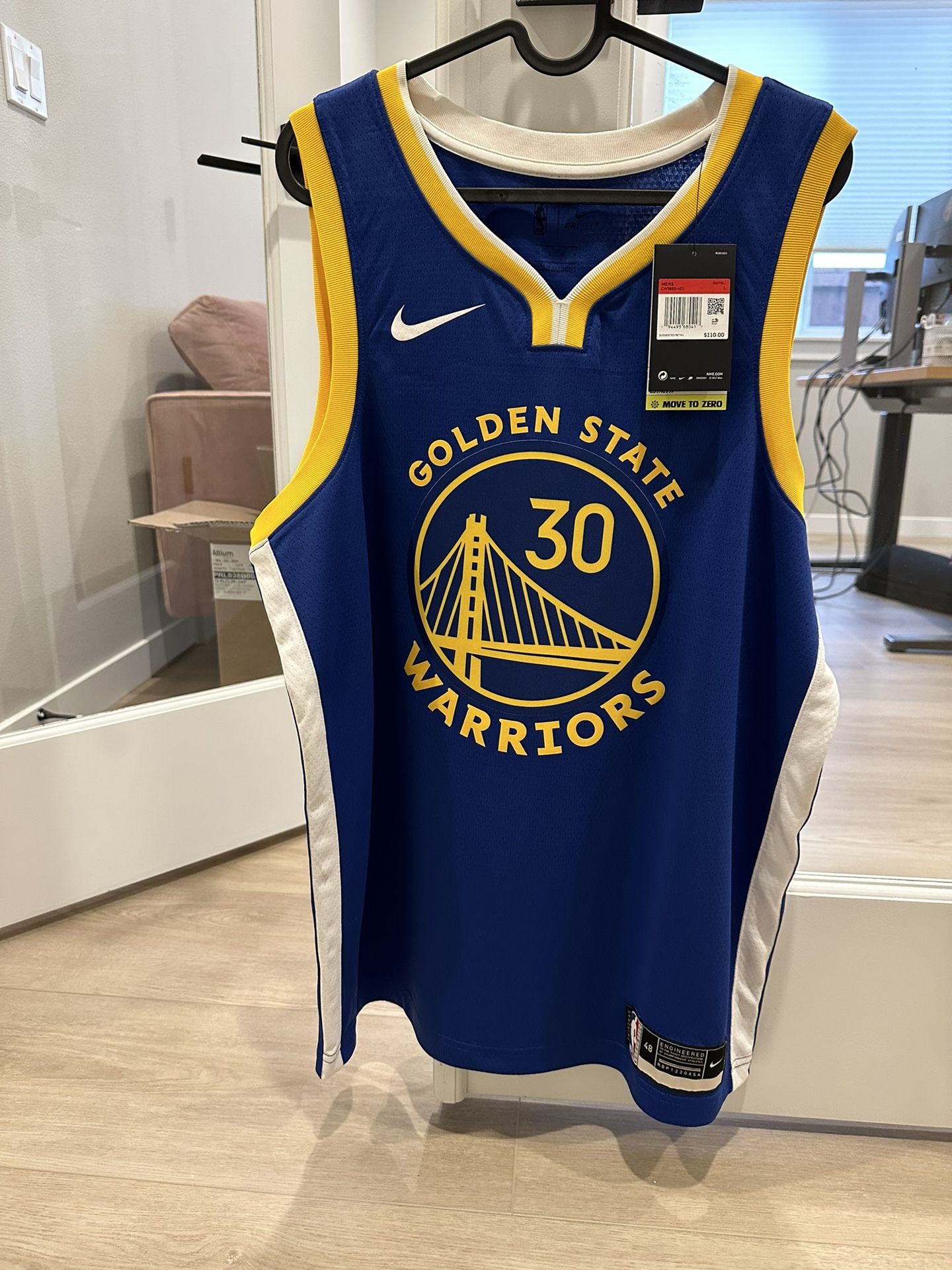 Stephen Curry Jersey GSW Sz L