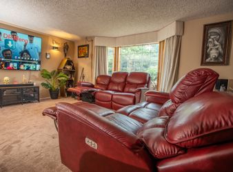 2x Lazboy “Kipling” reclining adjustable headrest sofas (with warranty)