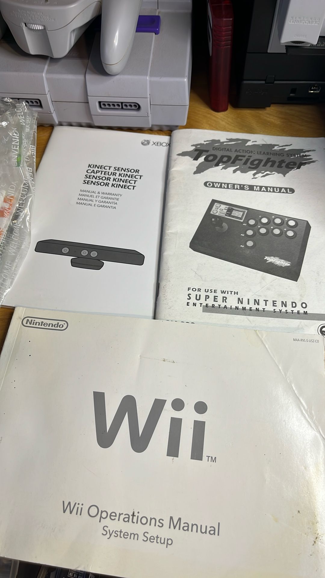Miscellaneous Video Game Console Ans Accessories Manuals.