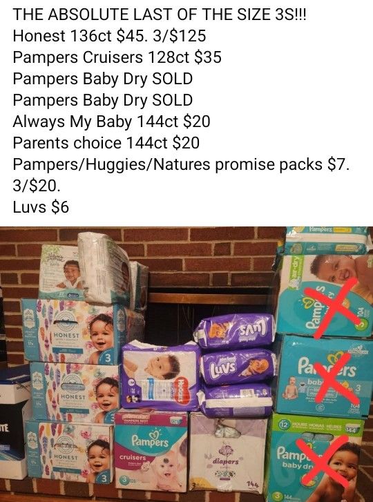 Size 3 Diapers