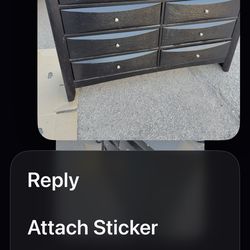 🥰Beautiful twin size bed frame, and dresser/8 Deep drawers-black Color🎁