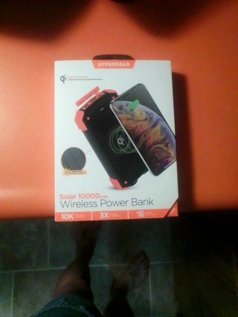 10000mah Solar Wireless Power Bank