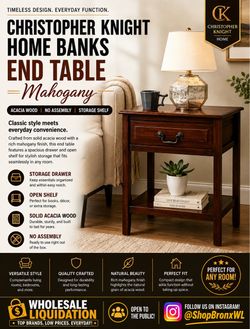 Christopher Knight Home Banks End Table Mahogany