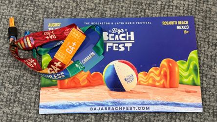 Baja Beach Fest 3 day GA tix