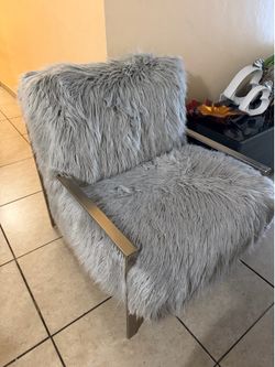 Jonathan Louis Mansfield Faux Fur Chair