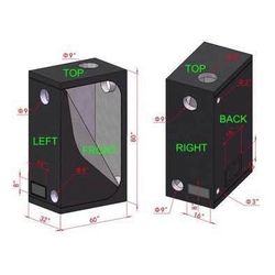 SALE! New Topgrow kit Indoor Grow Tent Room Mylar High Reflective 60” x 32” x 80”