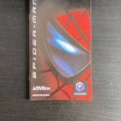 Spiderman Gamecube Manual (instruction Booklet)
