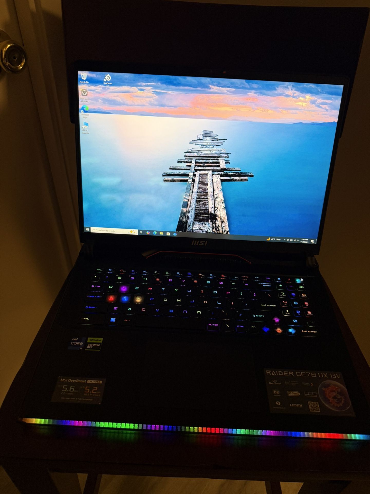 MSI 17” GE78 HX Gaming laptop I9, 64GB, (2)2TB NvMe