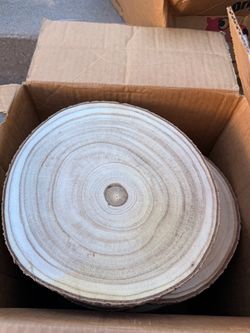 Round wood slices