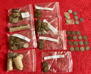 Lot 320 WHEAT PENNIES PENNY 1943 STEEL 1890 INDIAN HEAD - UNSEARCHED -