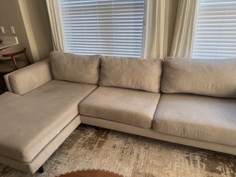 Living Spaces Aries Seal Grey Sectional