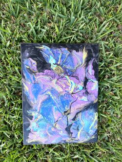 the picture is made in the technique of liquid acrylic 12*16