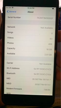 iPhone 6S 16GB at&t