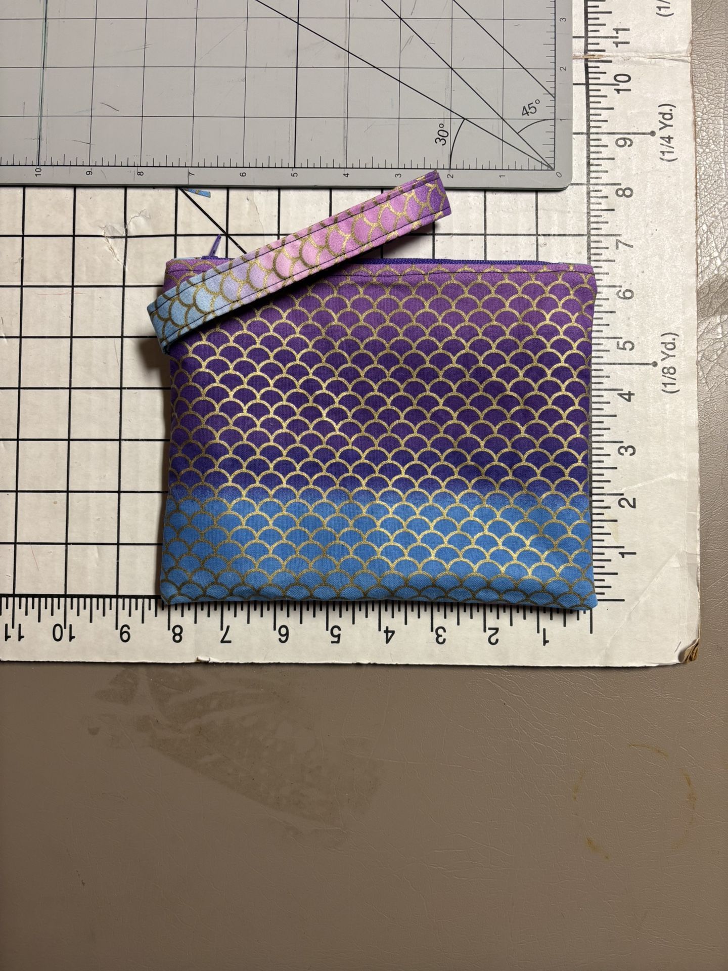 Zipper Pouch With Wristlet - 6 1/2” X 8”