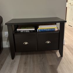 Living Room Dark Brown Wooden Drawers