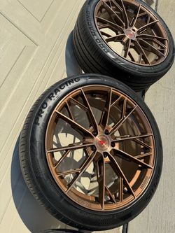 20” Ferrada Forge-8 Bronze Wheels & Tires