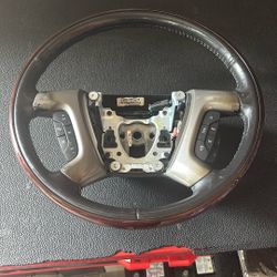 07-14 GMC Yukon,Tahoe And Suburban Heater Wood Steering Wheel 