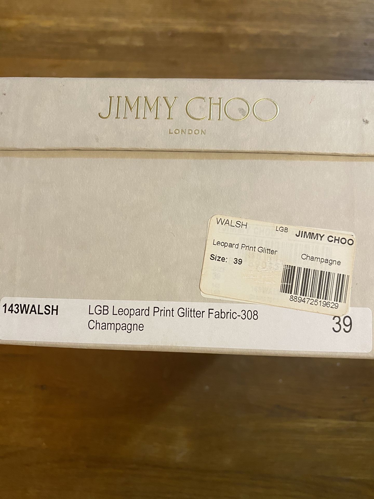 Leopard Print Glitter Jimmy Choo size 39