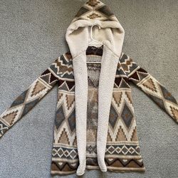 Charlotte Russe Brown Women's Hooded Cardigan Size Small