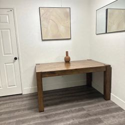Wooden dining table