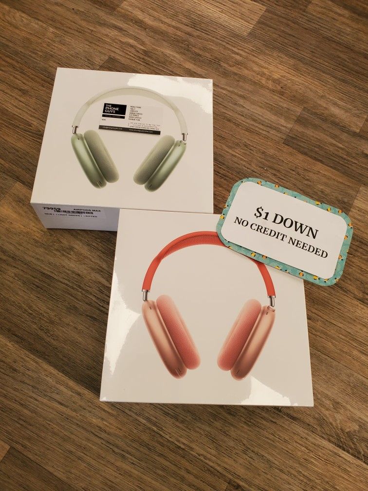 New Apple Airpods Max Bluetooth Headphones 90 DAY WARRANTY $1 DOWN
