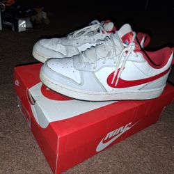 Red Avd Grey Nike Lows
