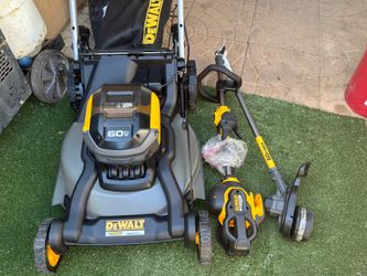 Dewalt 60v lawnmower and trimmer 15in