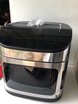 bella PRO - 12.6-qt. Air Fryer Oven: Air Fry, Roast, Broil, Bake, Dehydrate, Toast, Rotisserie + Keep Warm, Reheat & Pizza Functions - Stainless Steel
