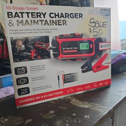 ultra pro 10 stage smart battery charger / maintainer. ***perfect time for winter***