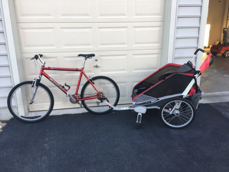 Double bike/jogging stroller