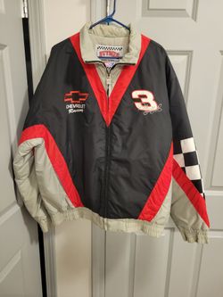 Dale Earnhardt vintage 1990's nutmeg  jacket (pu, cash only)