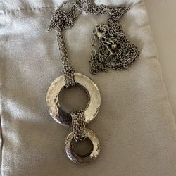 TWO Silver Pendants 15.5” Chain (TWO FOR ONE)
